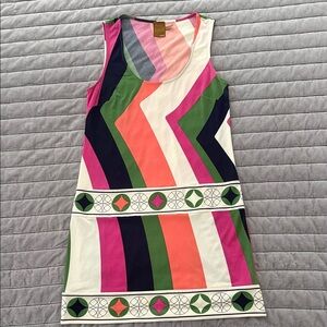 Ali Ro Colorful Retro Mod Mini Dress